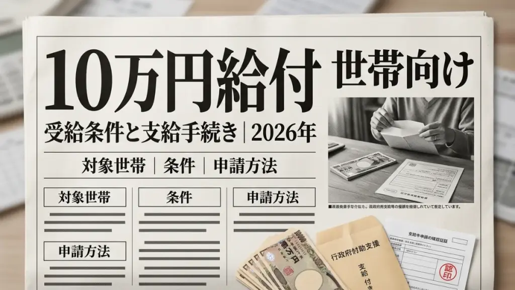2026年日本の政府現金給付